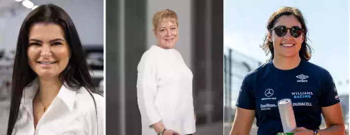 three of the six women